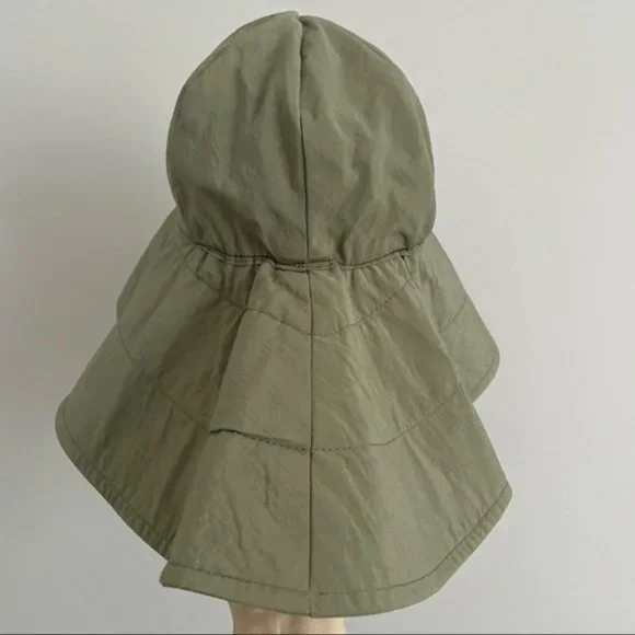 Vintage Pleasant Pheasant Khaki Green Rounded Bucket Gardening Sun Hat O/S 🇨🇦 - Picture 5 of 7